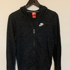 Black Nike Thin Zip-Up Hoodie